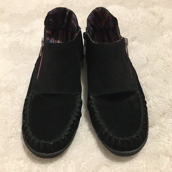 NWOT Grizzleez Black Leather Monk Strap Chukkas - Picture 4 of 15